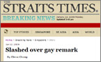 Singapore: 8 months jail for assault over 'gay rumour'