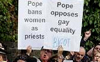UK: 20,000 protest over Pope Benedict XVI's views on homosexuality and the spread of HIV/ AIDS