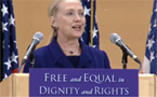 Hillary Clinton at UN: ''Gay rights are human rights and human rights are gay rights''