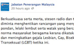 No ban on LGBT characters: Malaysian Culture Minister; anti-gay rally planned for Apr 21