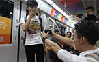 Watch: gay marriage proposal on Beijing subway